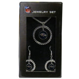Baltimore Ravens Rhinestone Hoop Jewelry Set - Siskiyou Buckle