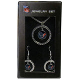 Houston Texans Rhinestone Hoop Jewelry Set - Siskiyou Buckle