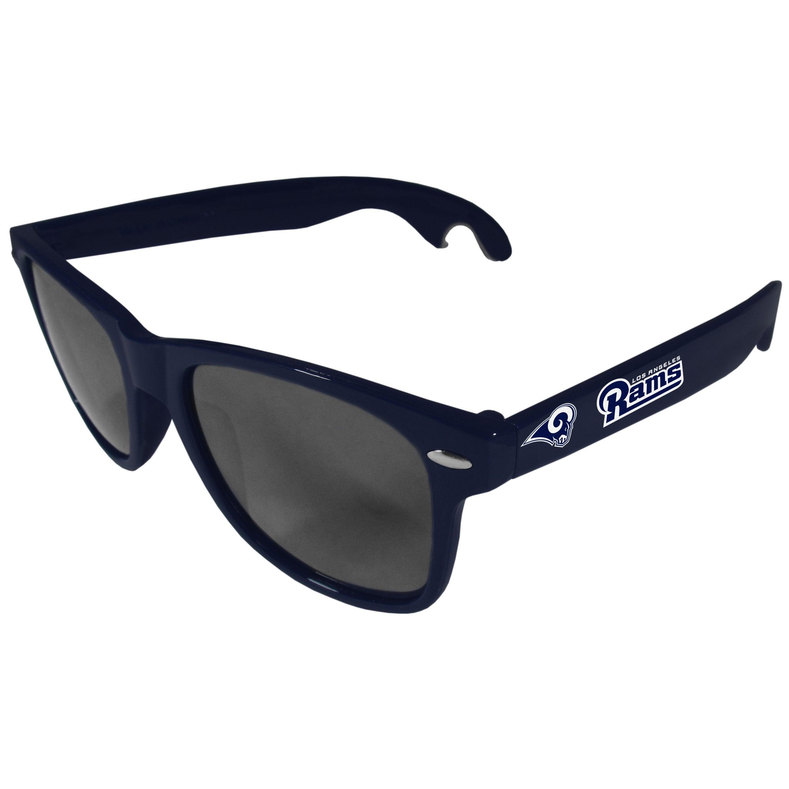 Los Angeles Rams Beachfarer Bottle Opener Sunglasses, Dark Blue - Flyclothing LLC