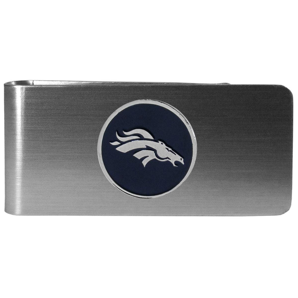 Denver Broncos Steel Money Clip, Round - Siskiyou Buckle