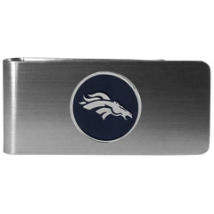 Denver Broncos Steel Money Clip, Round - Siskiyou Buckle