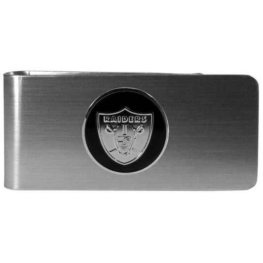 Las Vegas Raiders Steel Money Clip, Round - Siskiyou Buckle