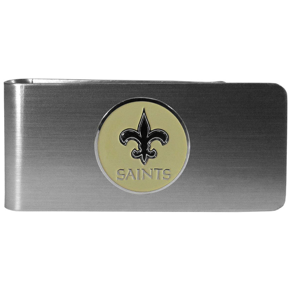 New Orleans Saints Steel Money Clip, Round - Siskiyou Buckle