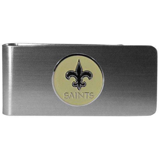 New Orleans Saints Steel Money Clip, Round - Siskiyou Buckle