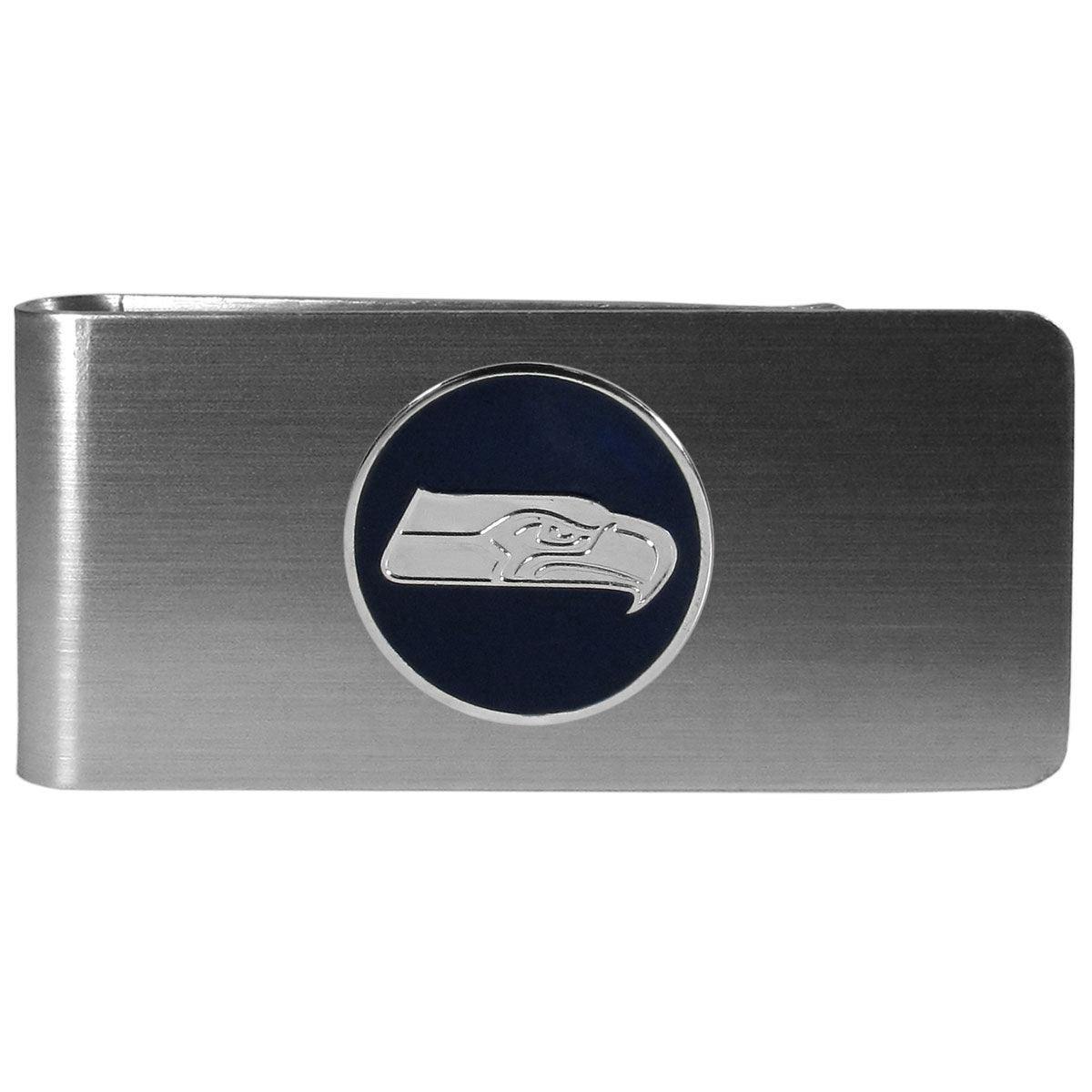 Seattle Seahawks Steel Money Clip, Round - Siskiyou Buckle