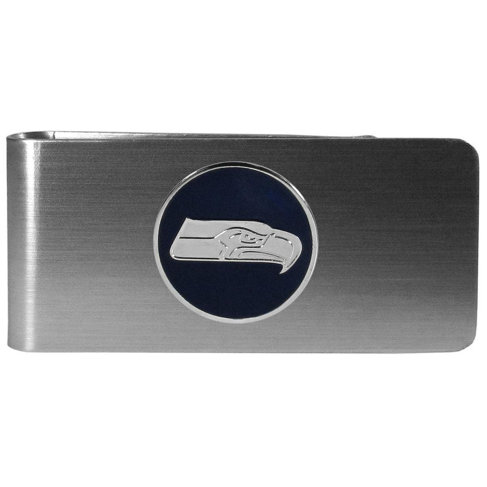 Seattle Seahawks Steel Money Clip, Round - Siskiyou Buckle