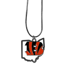 Cincinnati Bengals State Charm Necklace - Flyclothing LLC