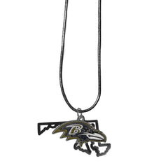 Baltimore Ravens State Charm Necklace - Flyclothing LLC