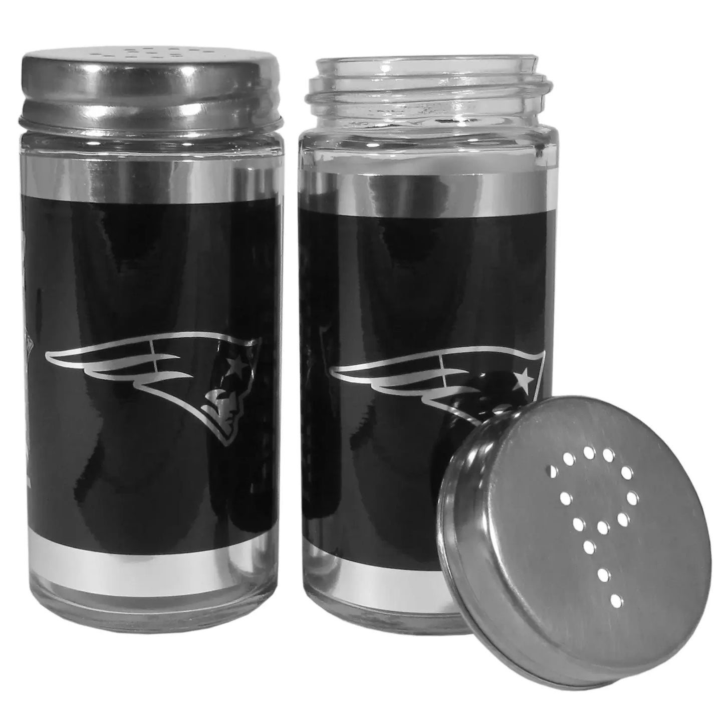 New England Patriots Black Salt & Pepper Shaker - Siskiyou Buckle - Flyclothing LLC