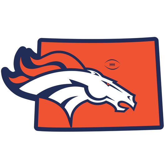 Denver Broncos Home State 11 Inch Magnet - Siskiyou Buckle