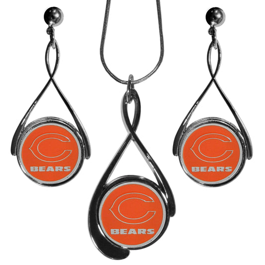 Chicago Bears Tear Drop Jewelry Set - Siskiyou Buckle