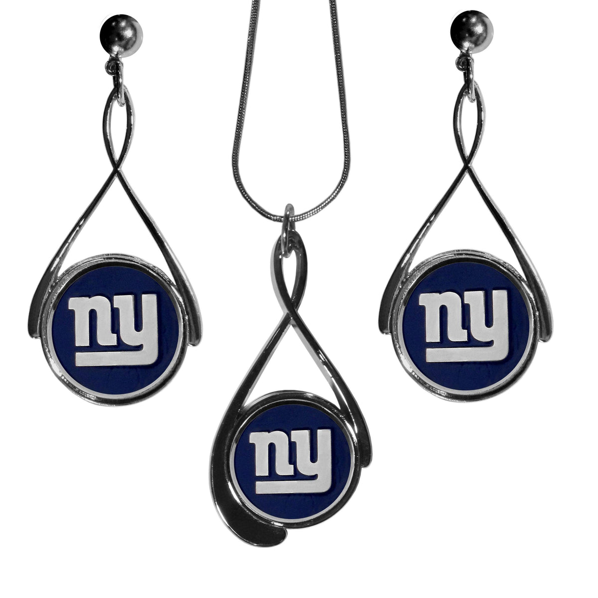 New York Giants Tear Drop Jewelry Set - Flyclothing LLC