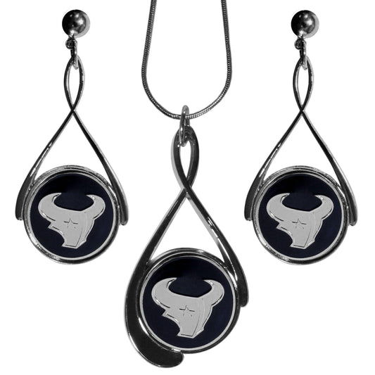 Houston Texans Tear Drop Jewelry Set - Siskiyou Buckle