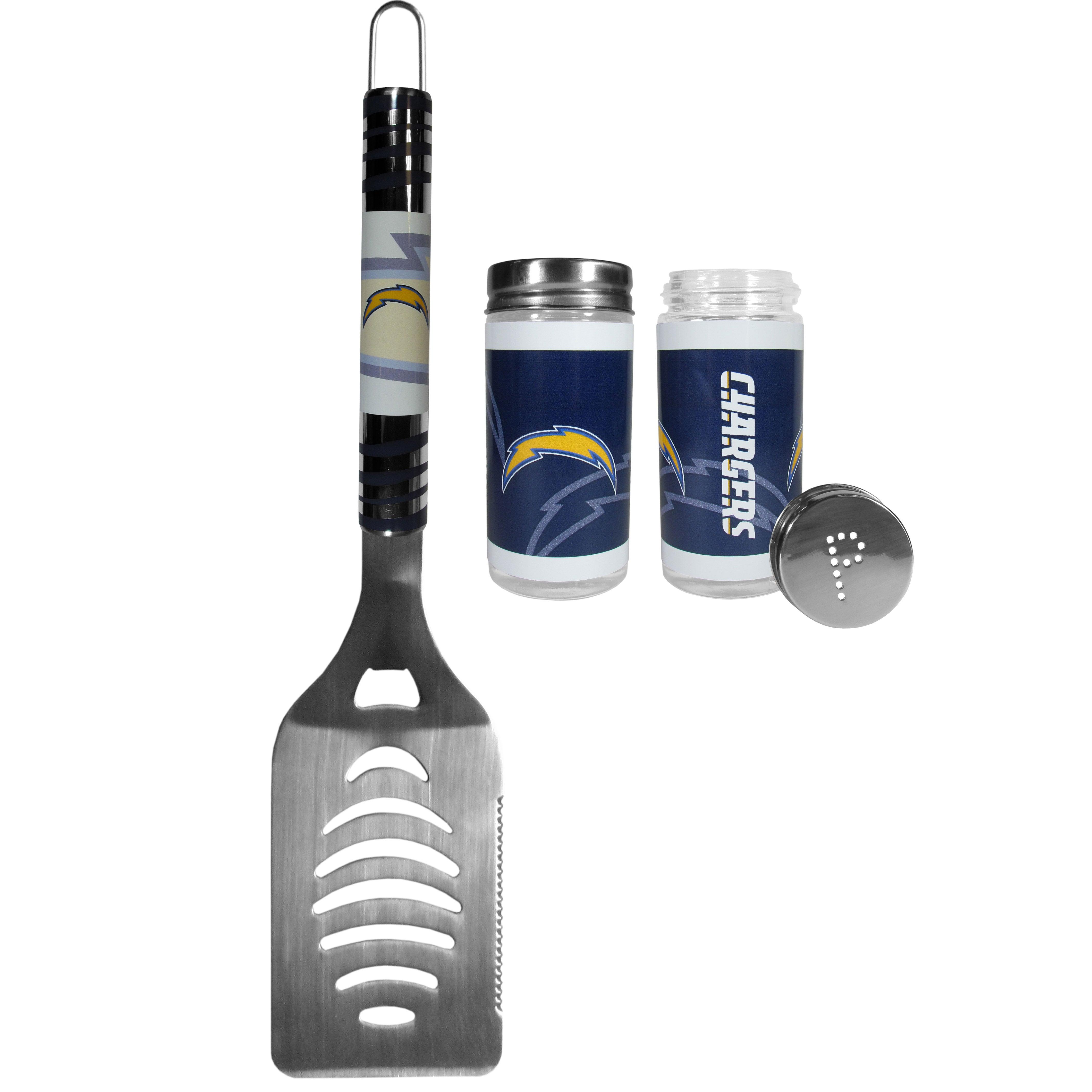 Los Angeles Chargers Tailgater Spatula and Salt and Pepper Shakers - Flyclothing LLC