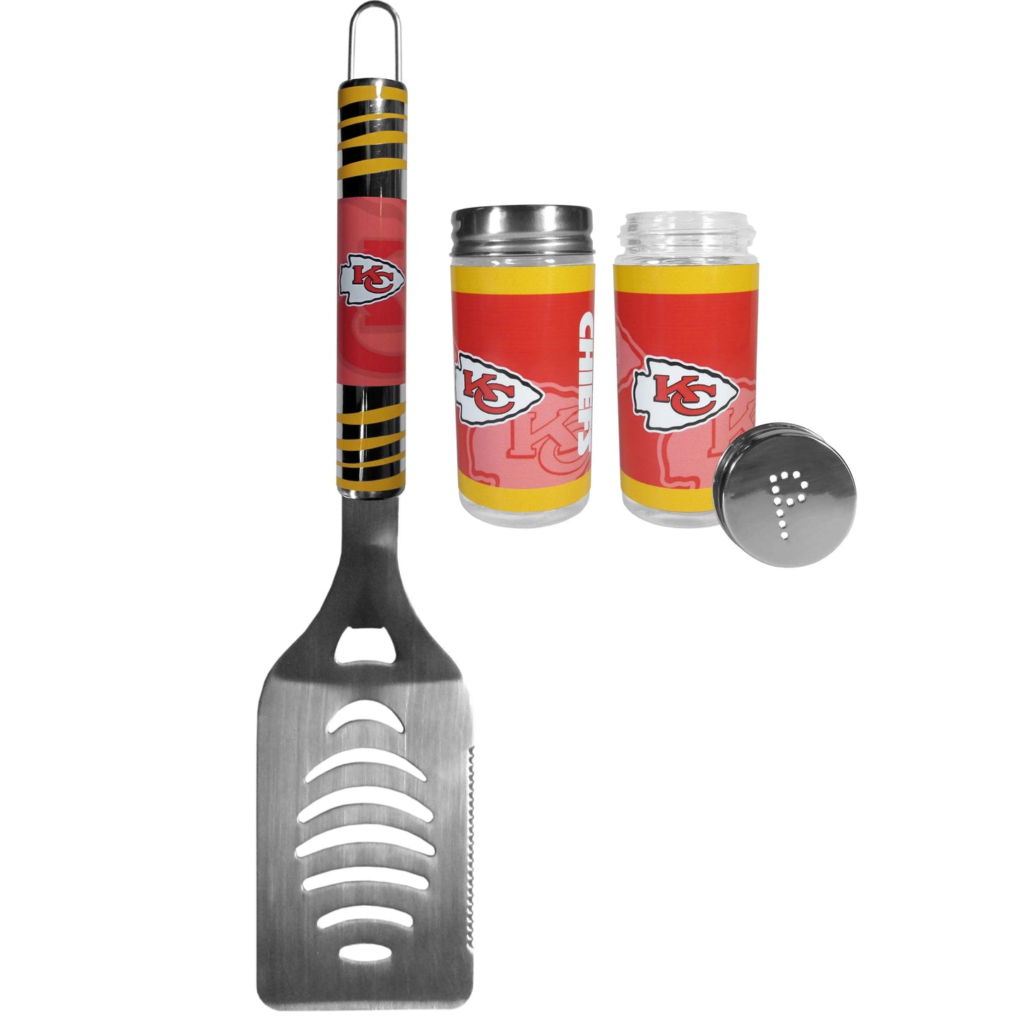 Kansas City Chiefs Tailgater Spatula and Salt and Pepper Shakers - Kansas City Chiefs - Flyclothing LLC