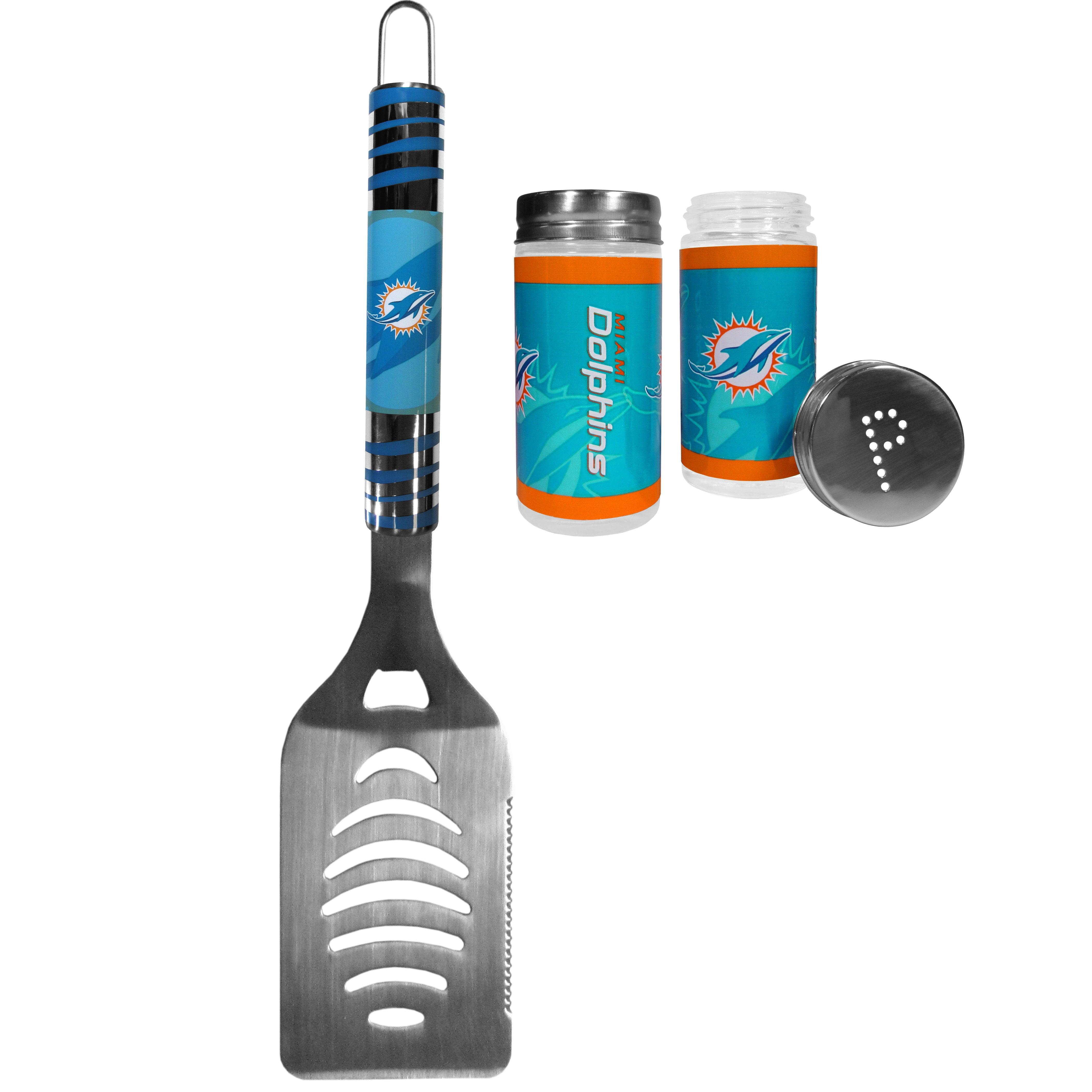 Miami Dolphins Tailgater Spatula and Salt and Pepper Shakers - Flyclothing LLC