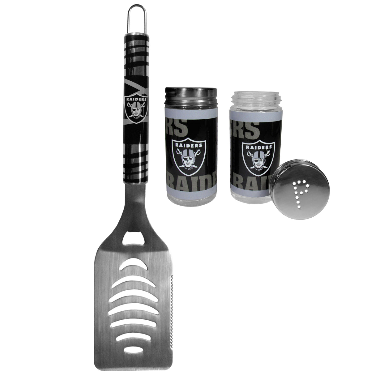 Las Vegas Raiders Tailgater Spatula and Salt and Pepper Shakers - Flyclothing LLC