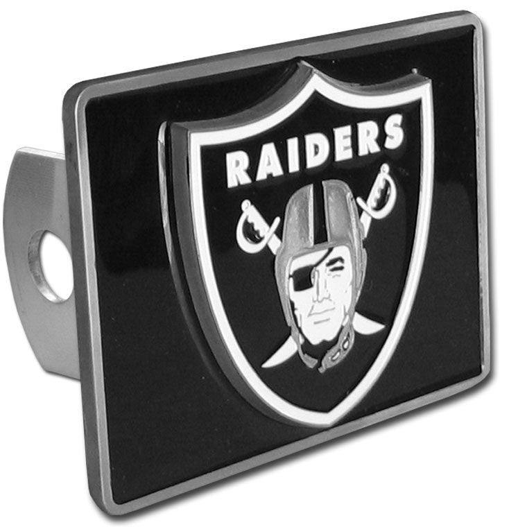 Las Vegas Raiders Hitch Cover Class II and Class III Metal Plugs - Siskiyou Buckle