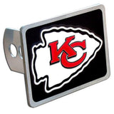 Kansas City Chiefs Hitch Cover Class II and Class III Metal Plugs - Siskiyou Buckle