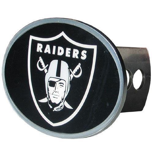 Las Vegas Raiders Oval Metal Hitch Cover Class II and III - Siskiyou Buckle