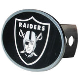 Las Vegas Raiders Oval Metal Hitch Cover Class II and III - Siskiyou Buckle