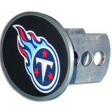 Tennessee Titans Oval Metal Hitch Cover Class II and III - Siskiyou Buckle