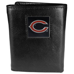 Chicago Bears Leather Tri-fold Wallet - Flyclothing LLC
