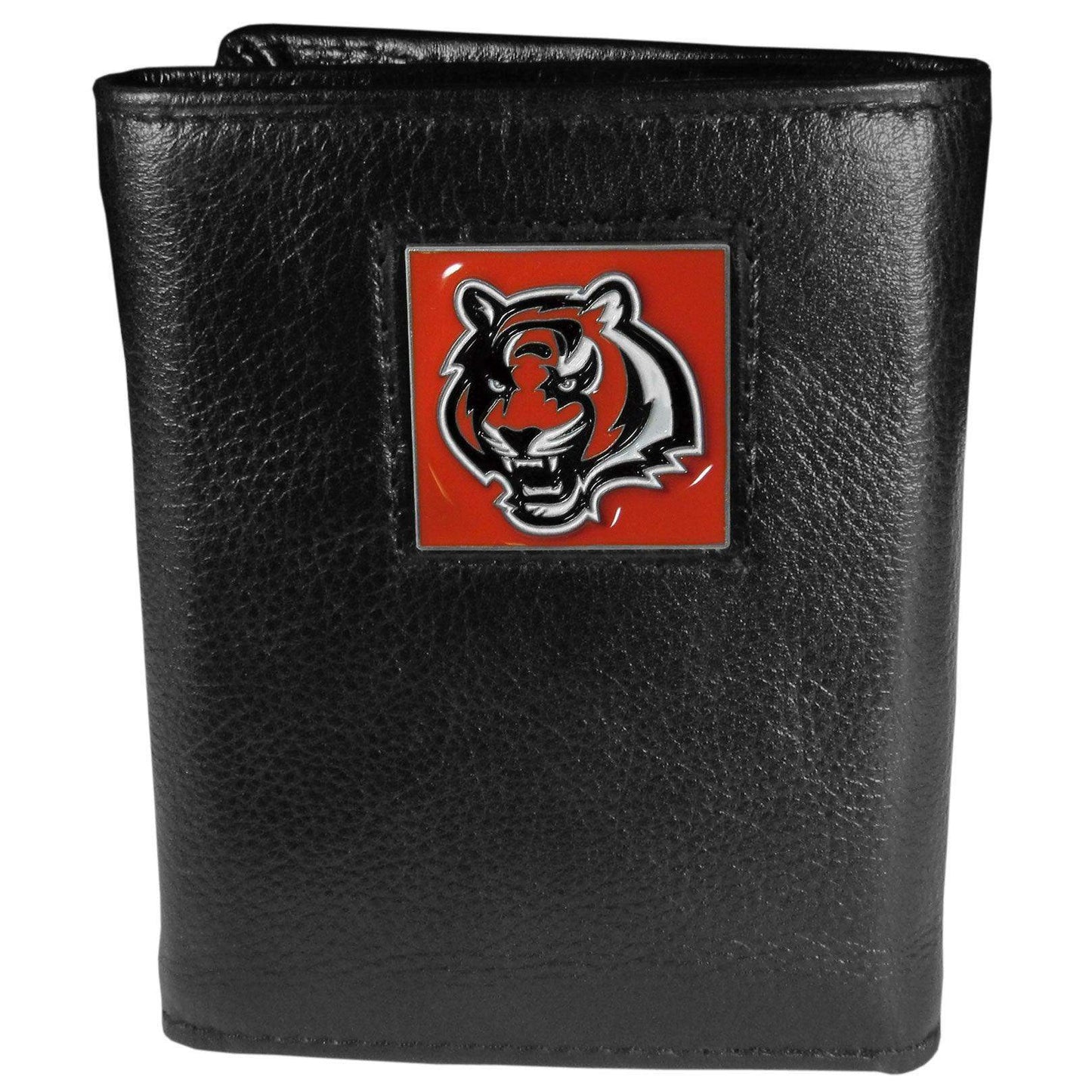 Cincinnati Bengals Deluxe Leather Tri-fold Wallet - Siskiyou Buckle - Flyclothing LLC