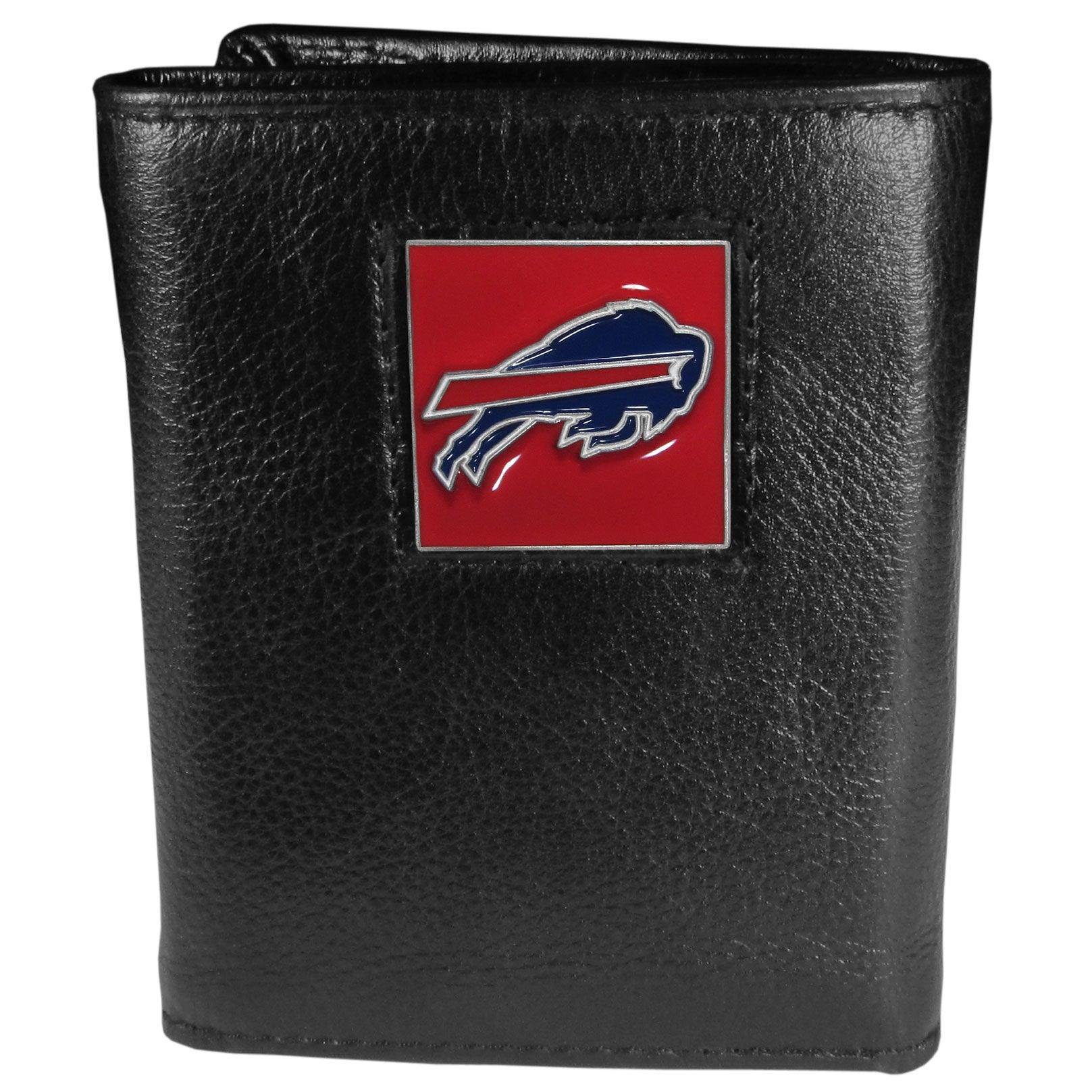 Buffalo Bills Leather Tri-fold Wallet - Siskiyou Buckle