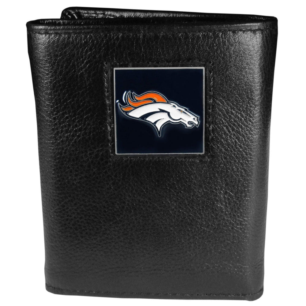 Denver Broncos Leather Tri-fold Wallet - Siskiyou Buckle