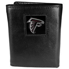 Atlanta Falcons Deluxe Leather Tri-fold Wallet - Flyclothing LLC