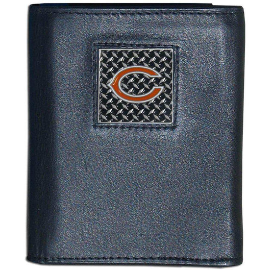 Chicago Bears Gridiron Leather Tri-fold Wallet - Siskiyou Buckle - Flyclothing LLC