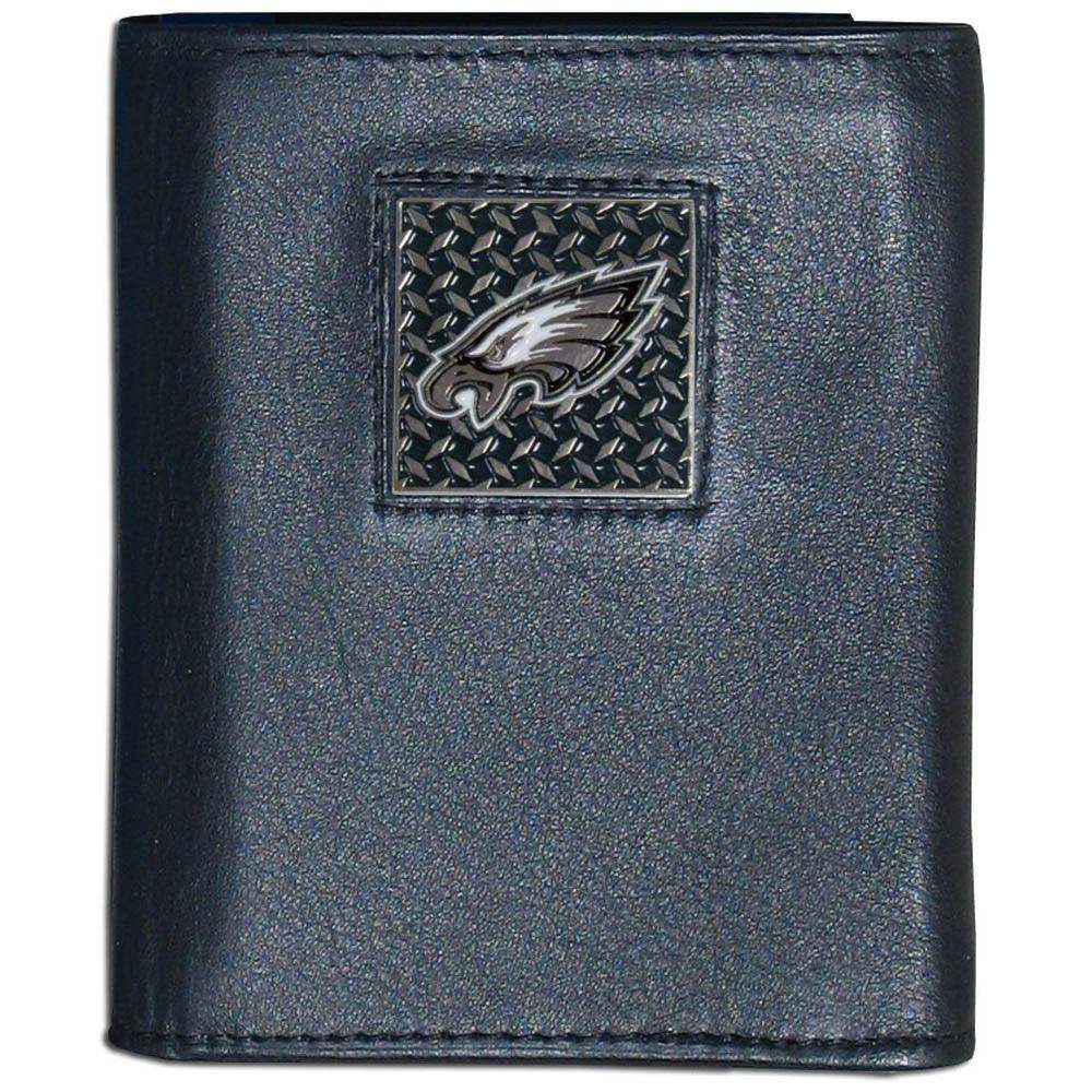 Philadelphia Eagles Gridiron Leather Tri-fold Wallet - Siskiyou Buckle - Flyclothing LLC