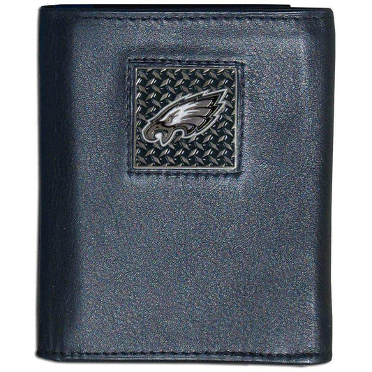 Philadelphia Eagles Gridiron Leather Tri-fold Wallet - Siskiyou Buckle - Flyclothing LLC