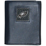Philadelphia Eagles Gridiron Leather Tri-fold Wallet - Siskiyou Buckle