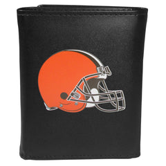 Cleveland Browns Tri-fold Wallet Large Logo - Flyclothing LLC
