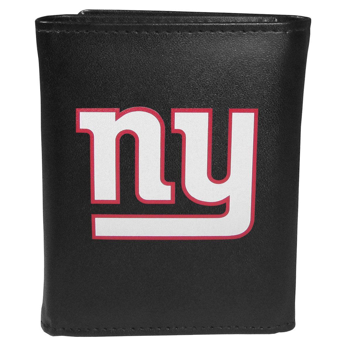 New York Giants Tri-fold Wallet Large Logo - Siskiyou Buckle
