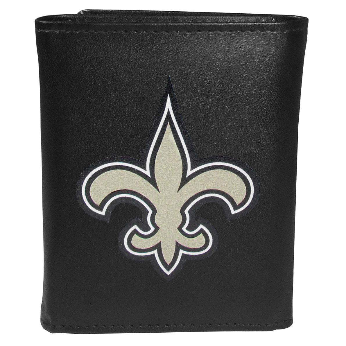 New Orleans Saints Tri-fold Wallet Large Logo - Siskiyou Buckle - Flyclothing LLC