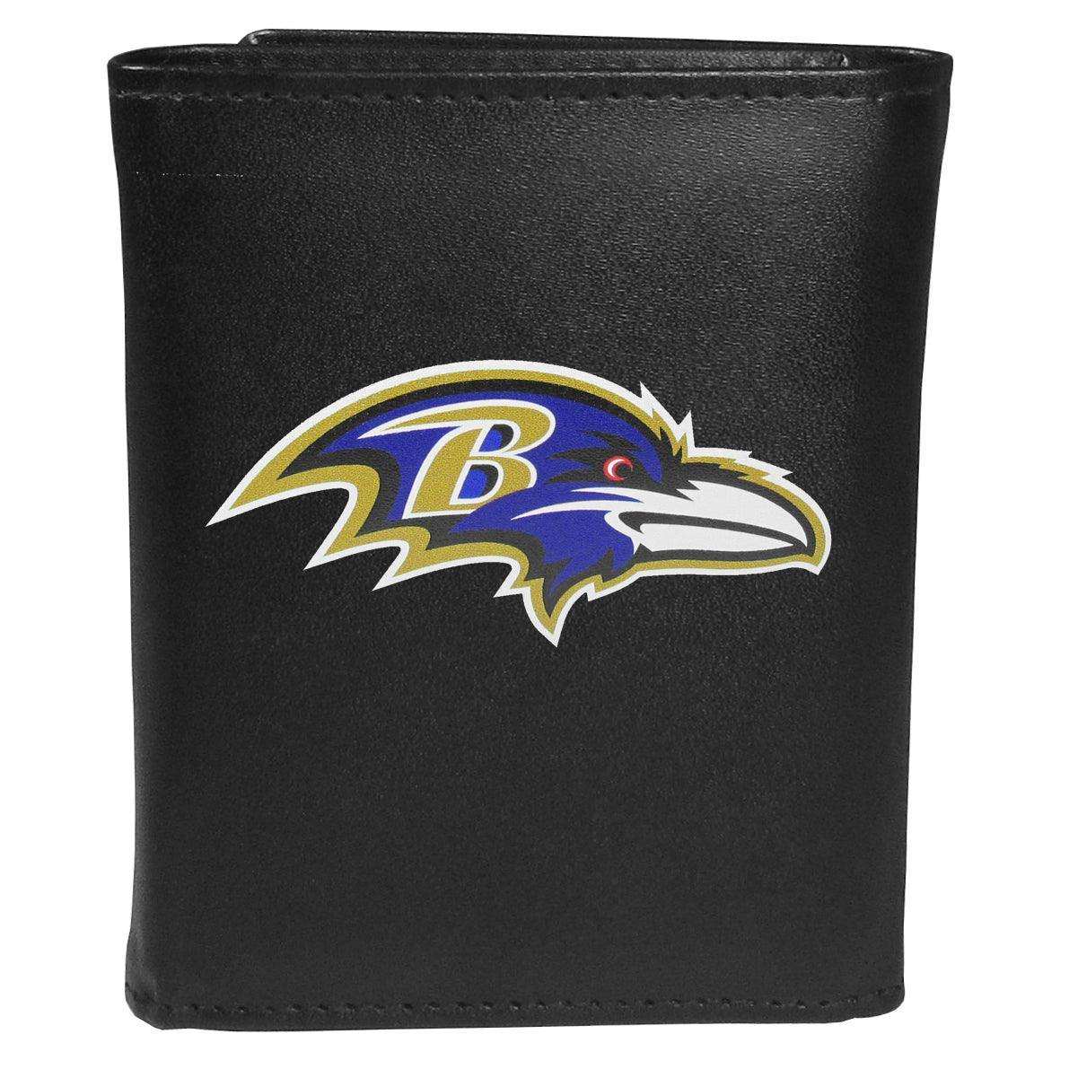 Baltimore Ravens Tri-fold Wallet Large Logo - Siskiyou Buckle - Flyclothing LLC