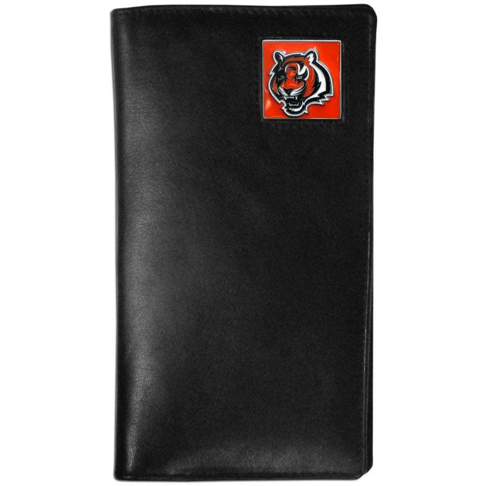Cincinnati Bengals Leather Tall Wallet - Siskiyou Buckle