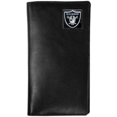 Las Vegas Raiders Leather Tall Wallet - Siskiyou Buckle