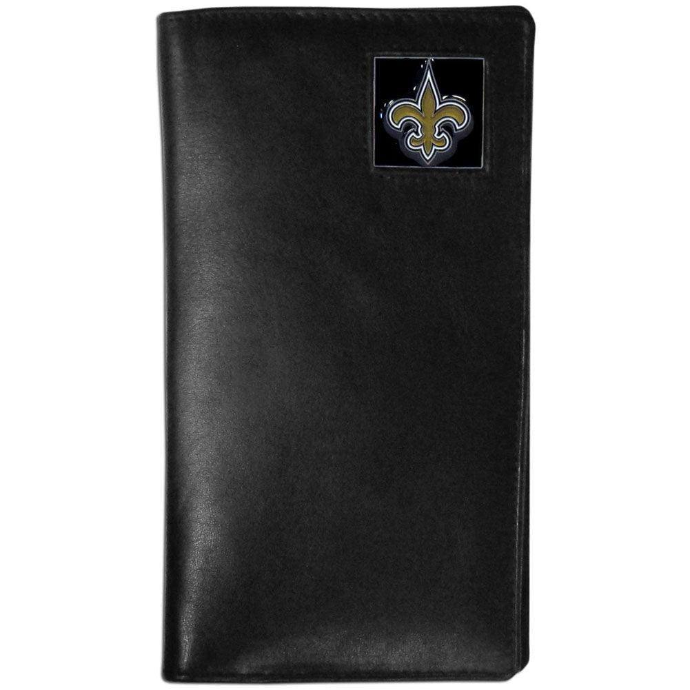 New Orleans Saints Leather Tall Wallet - Siskiyou Buckle