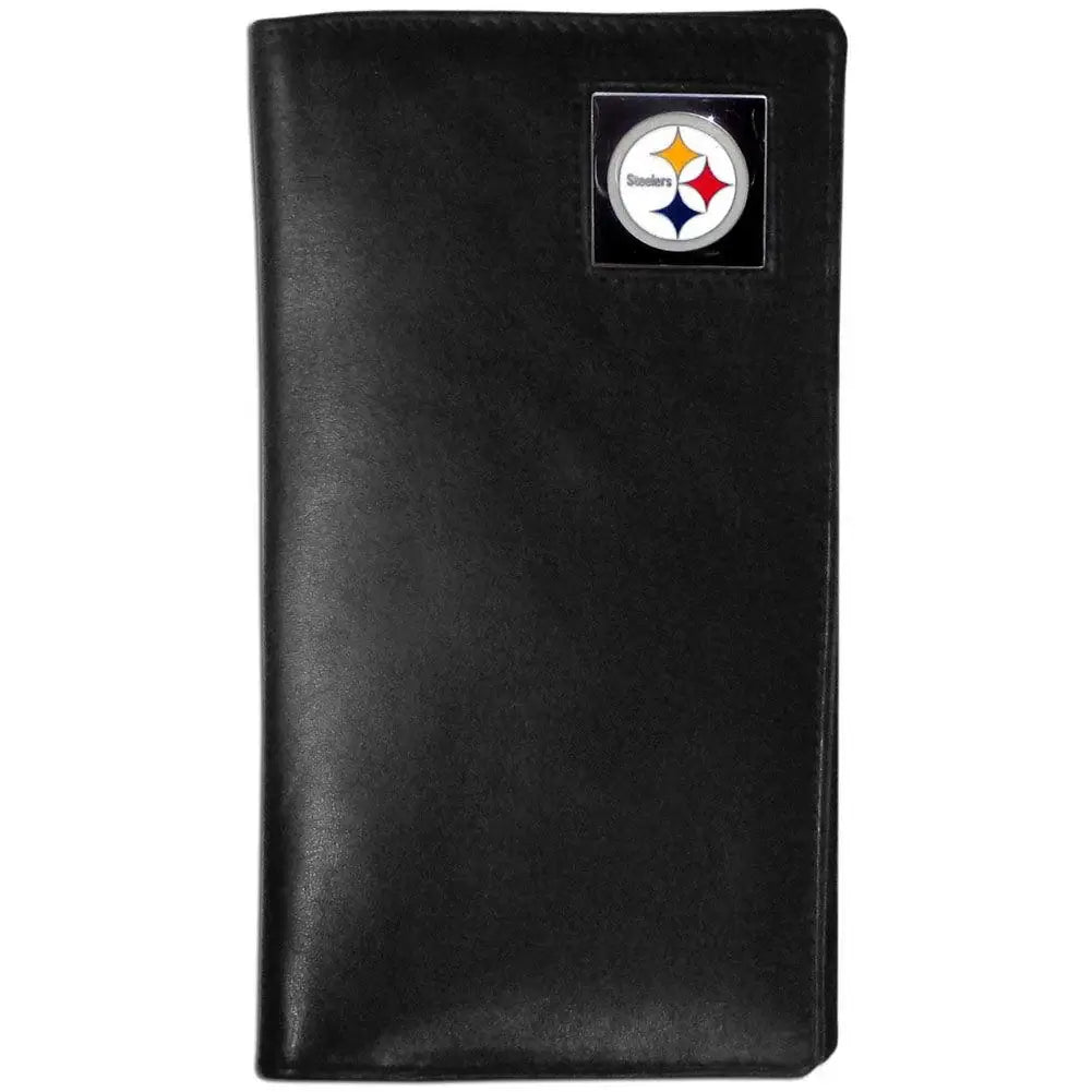 Pittsburgh Steelers Leather Tall Wallet - Siskiyou Buckle - Flyclothing LLC