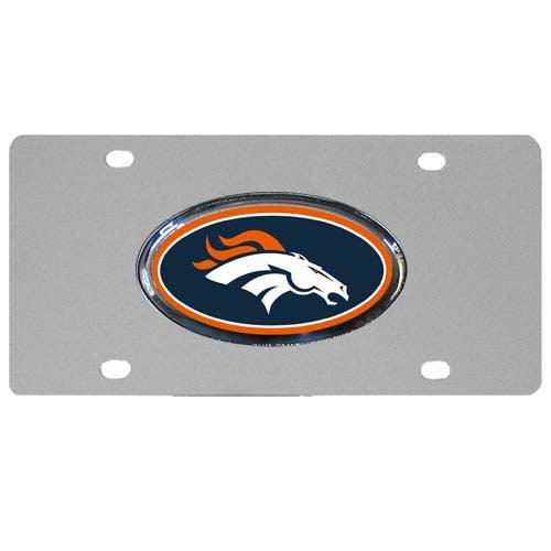 Denver Broncos Steel License Plate, Dome - Flyclothing LLC