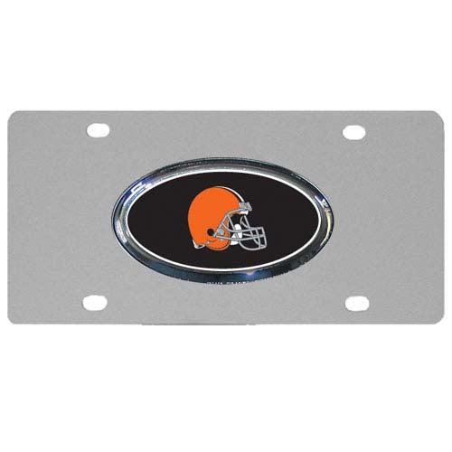 Cleveland Browns Steel License Plate, Dome - Flyclothing LLC