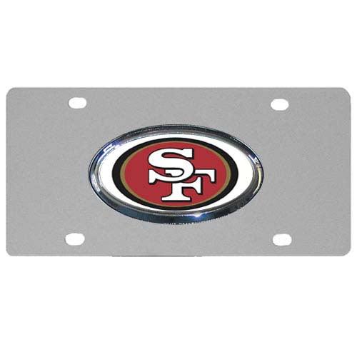 San Francisco 49ers Steel License Plate, Dome - Flyclothing LLC