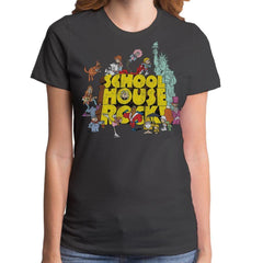 Full school house rock heavy metal girls tee - Schoolhouse Rock
