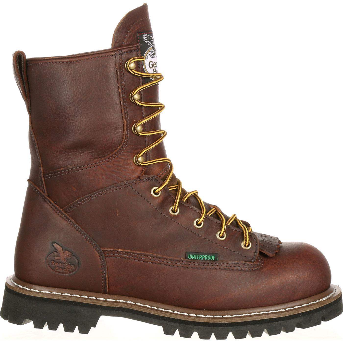 Georgia Boot Steel Toe Waterproof Lace-To-Toe Work Boot - Georgia Boot - Flyclothing LLC