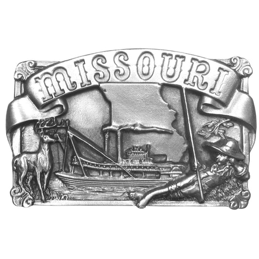 Missouri Antiqued Belt Buckle - Flyclothing LLC
