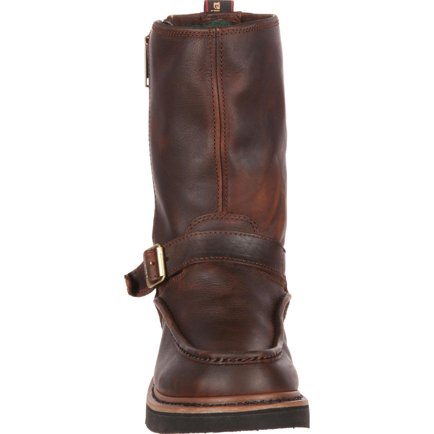 Georgia Boot Side Zip Waterproof Work Wellington - Flyclothing LLC